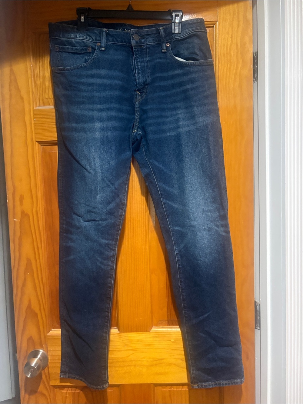 Men's AE 34x34 Dark Blue Athletic Fit Jeans